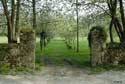 Zoom : l'entrée du jardin de l'abbaye